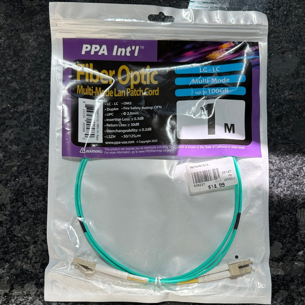 PPA Int'l Fiber Optic Multi-Mode Patch Cord